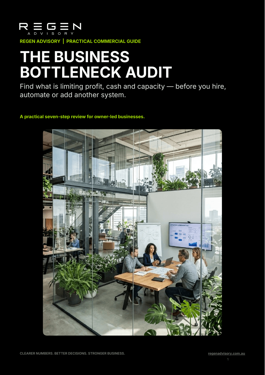 The Business Bottleneck Audit ebook by Regen Advisory